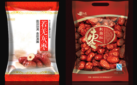 红枣彩印复合包装袋图片